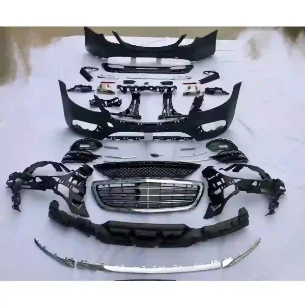 高品質(zhì)車(chē)身套件，适用(yòng)于梅賽德(dé)斯奔馳S級S300 s320 s350 2014-2020至S450，包括前後保險杠燈