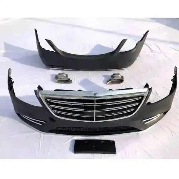 高品質(zhì)車(chē)身套件，适用(yòng)于梅賽德(dé)斯奔馳S級S300 s320 s350 2014-2020至S450，包括前後保險杠燈 - 圖片 4